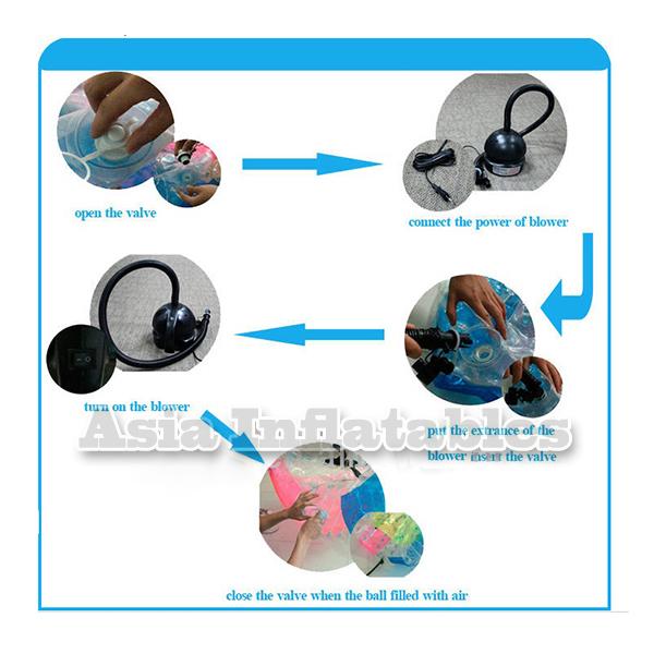 TPU or PVC Human Zorb Ball , Water Walking Zorb , Inflatable Ball Toys