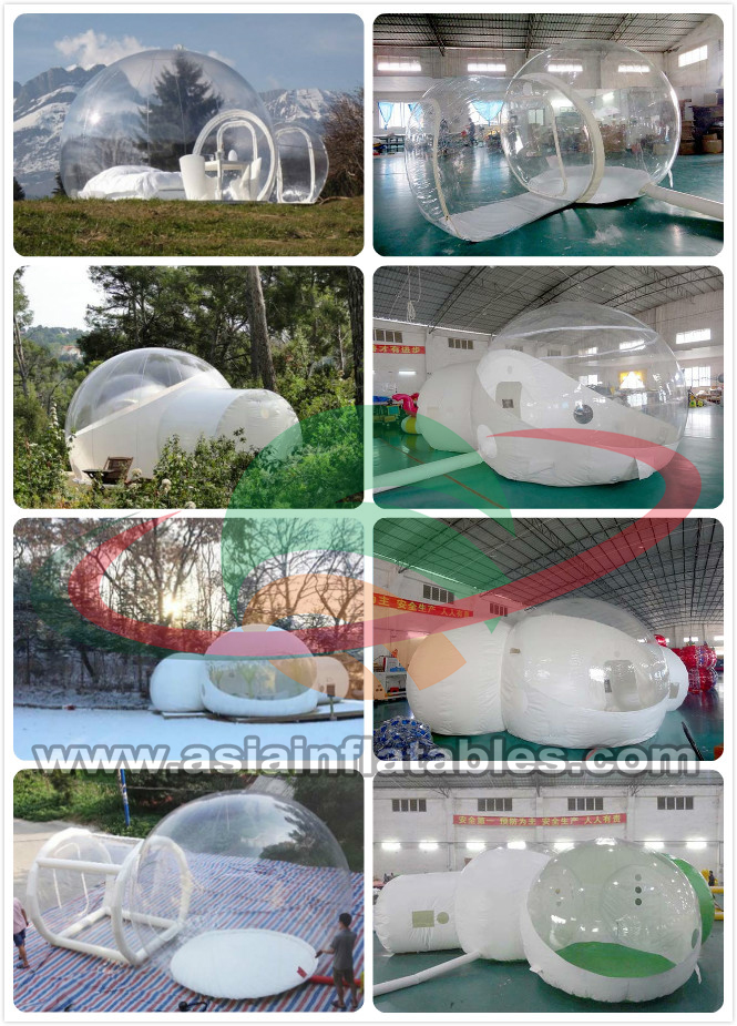 Tùy chỉnh được thực hiện trong suốt Inflatable Bubble Tent trên nước