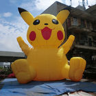 Yellow 6m  Oxford Inflatable Pikachu / Blow Up Pokemon Cartoon