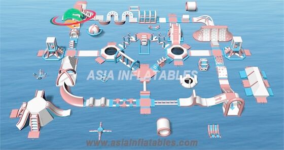 Công viên nước bơm hơi nổi tùy chỉnh Công viên nước bơm hơi cho biển